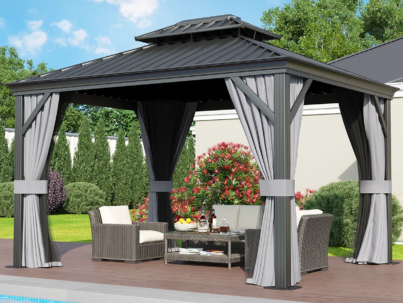 AluminumPatioGazebowithDoubleRoof4.7inchAluminumPostwithGutter-113440273-1