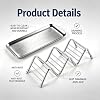 Wavy Soap Dish, 304 Stainless Steel Soap Holder with Full 304 Stainless Steel Removable Drip Tray - Image 3