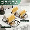 Wavy Soap Dish, 304 Stainless Steel Soap Holder with Full 304 Stainless Steel Removable Drip Tray - Image 2