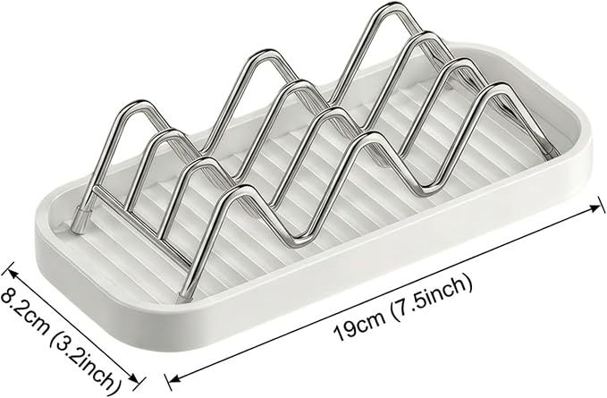 304 Stainless Steel Soap Dish Holder (2 Pack) | Self Draining Shampoo & Conditioner Bar Holder